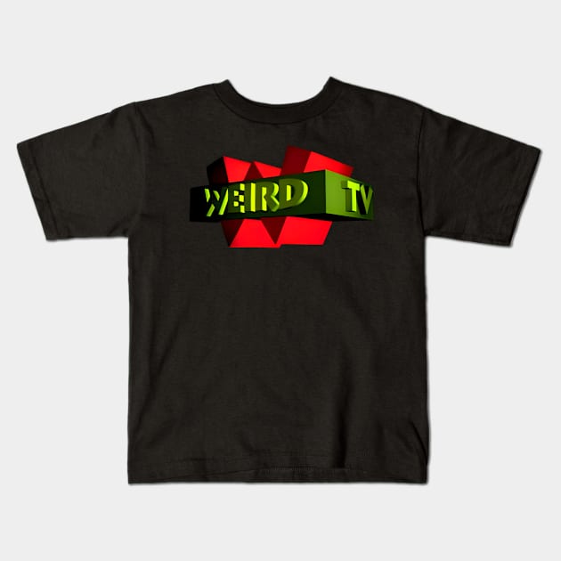 Weird TV Logo Kids T-Shirt by Sudburied